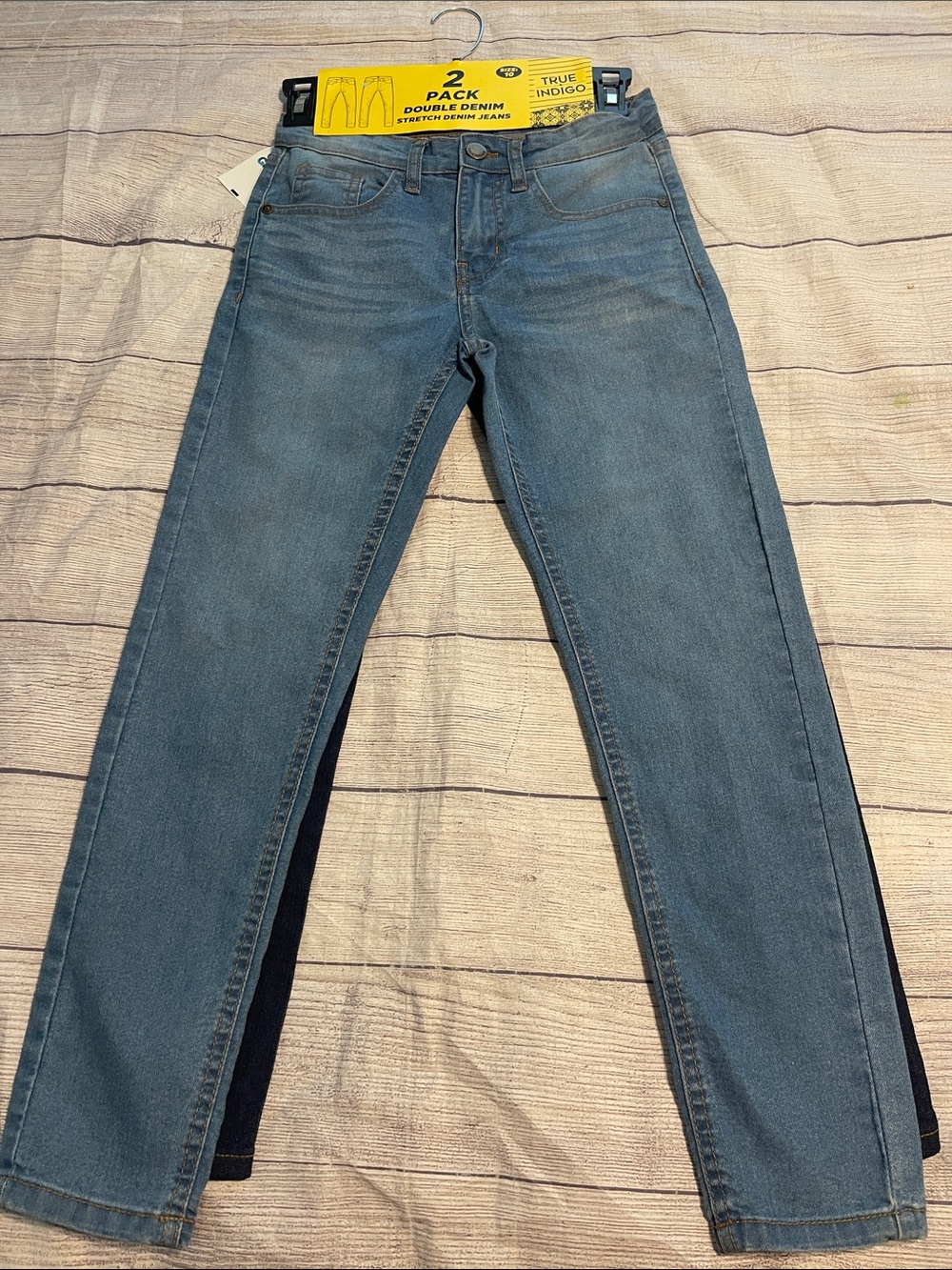New boys True Indigo Stretch Double Denim Jeans (light and dark Blue) set of 2